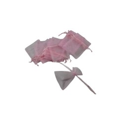 BOLSITA DE ORGANZA 3X4 ROSA