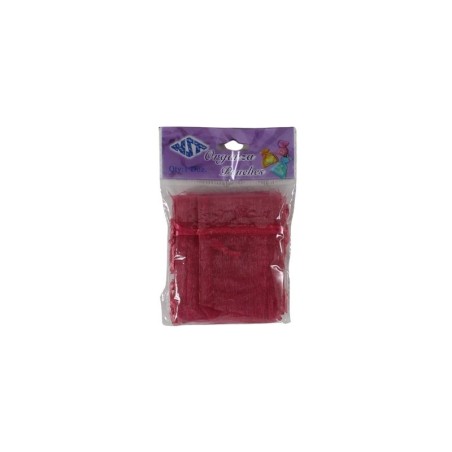 BOLSITA DE ORGANZA 3X4 FUCSIA