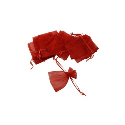 BOLSITA DE ORGANZA 3X4 ROJA