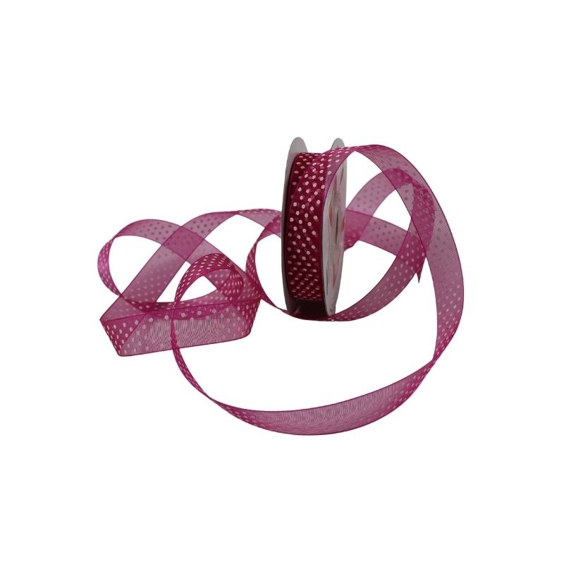 ORGANZA BUGAMBILIA NUM 3 CON LUNARES