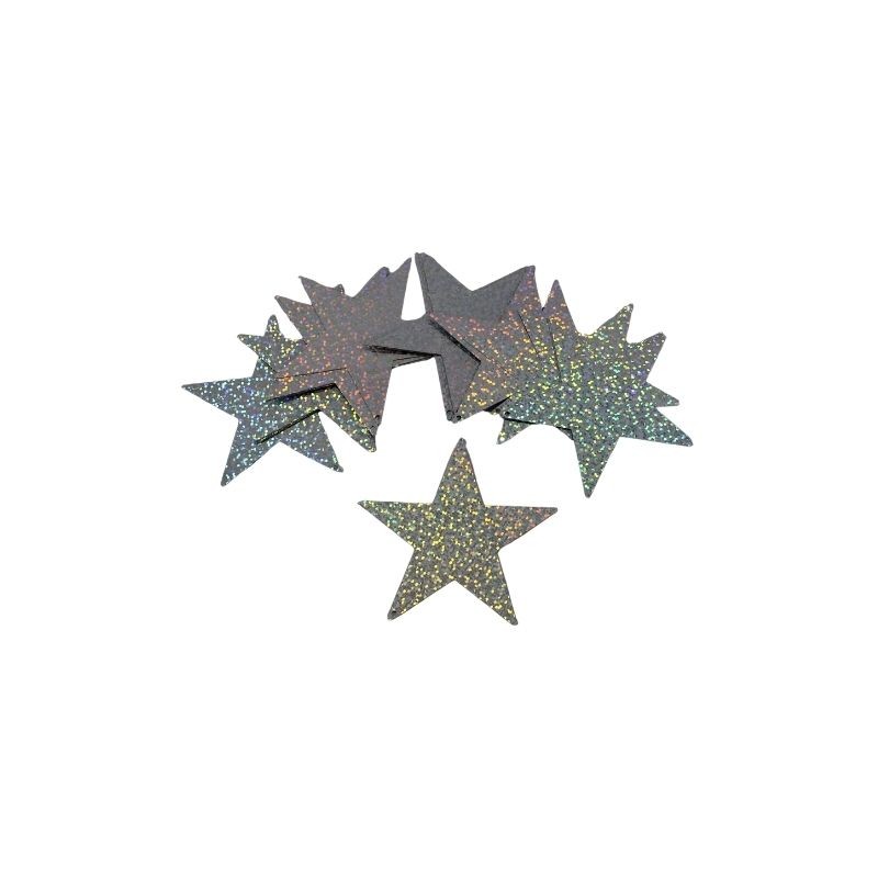 ESTRELLA HOLOGRAFICA PLATA