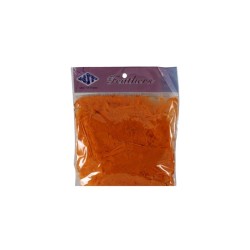 PLUMA DE PAVO NARANJA