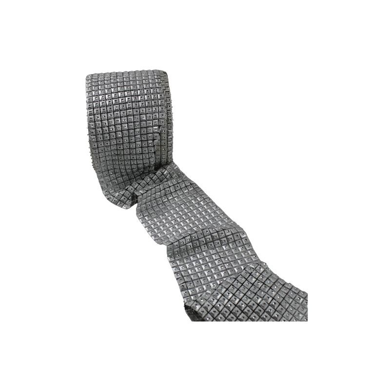 MALLA DIAMANTE CUADRO PLATA