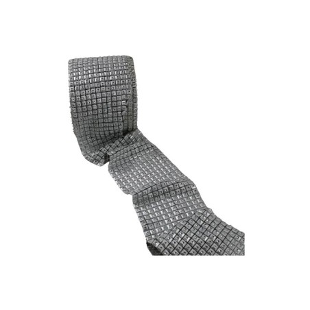 MALLA DIAMANTE CUADRO PLATA