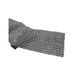 MALLA DIAMANTE CUADRO PLATA