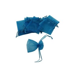 BOLSITA DE ORGANZA 3X4 TURQUESA