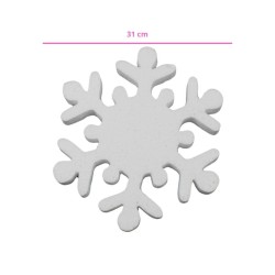 COPO DE NIEVE DE UNICEL 31X31CM
