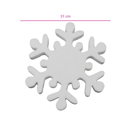 COPO DE NIEVE DE UNICEL 31X31CM