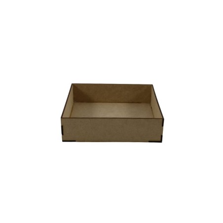 CAJA CUADRADA MDF 17X17