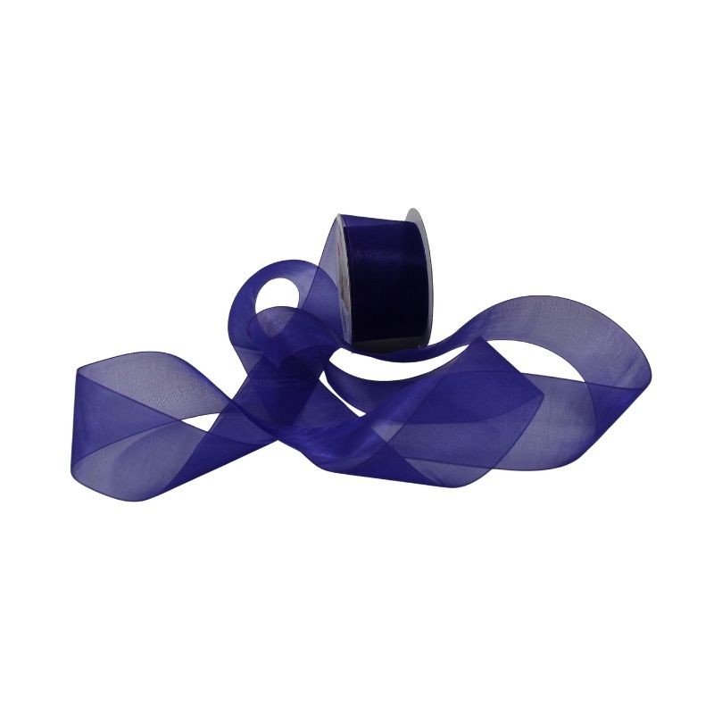LISTÓN ORGANZA LISO NUM 9 MORADO