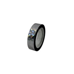CINTA HOLOGRÁFICA 1.2CM PLATA