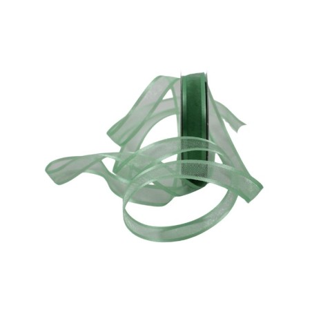 ORGANZA CON SATÍN 5/8 VERDE MANZANA