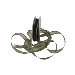 ORGANZA CON SATÍN 5/8 VERDE MUSGO