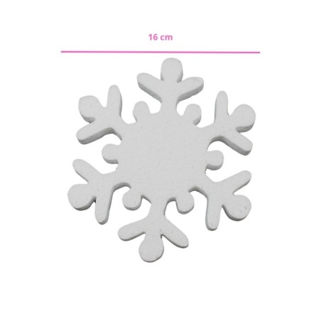 COPO DE NIEVE DE UNICEL 16X16CM