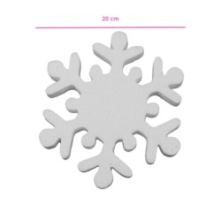 COPO DE NIEVE DE UNICEL 20X20CM