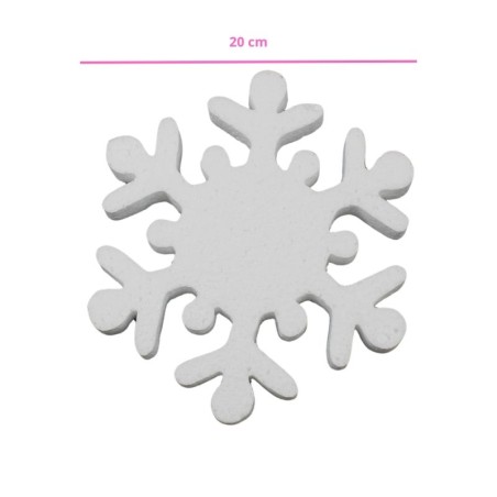 COPO DE NIEVE DE UNICEL 20X20CM