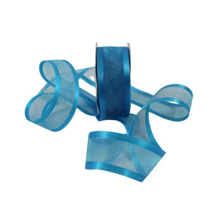 ORGANZA CON SATÍN 1.5 TURQUESA
