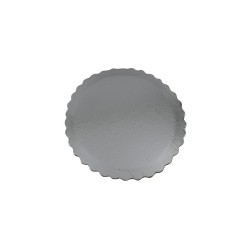 BASE REDONDA 25 CM PLATA