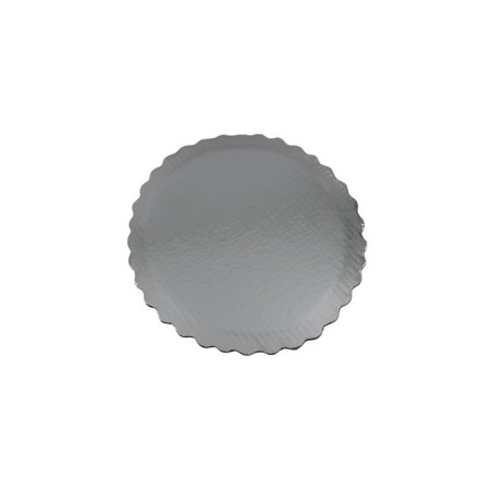 BASE REDONDA 25 CM PLATA