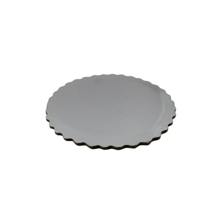 BASE REDONDA 25 CM PLATA