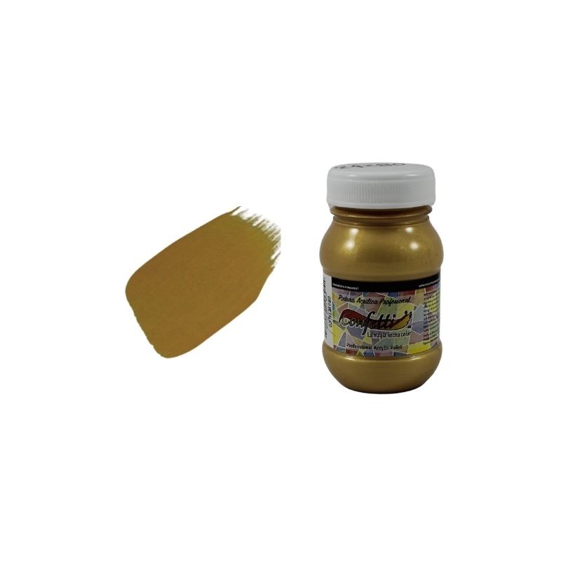 PINTURA ACRÍLICA METÁLICA ORO SOLAR