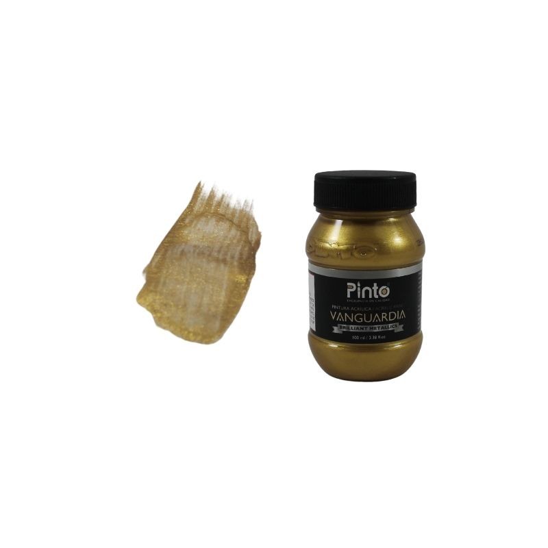 PINTURA ACRÍLICA METÁLICA ORO REAL