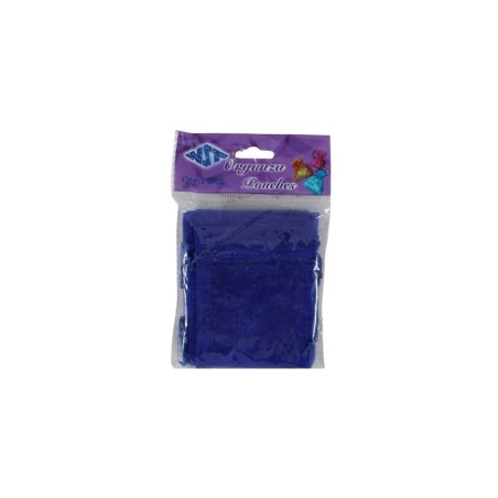 BOLSITA DE ORGANZA 3X4 AZUL REY