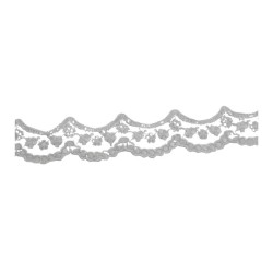 BLONDA ORGANZA 5CM BLANCO