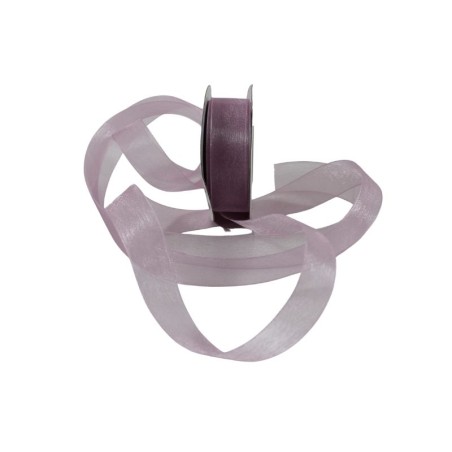 LISTÓN ORGANZA LISO NUM 5 ROSA VIEJO