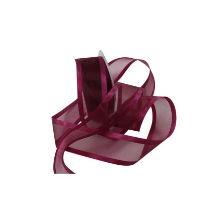 ORGANZA CON SATÍN 1.5 GUINDA