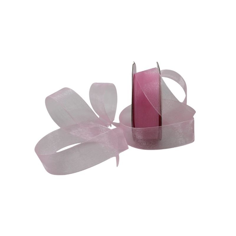 LISTÓN ORGANZA LISO NUM 5 ROSA