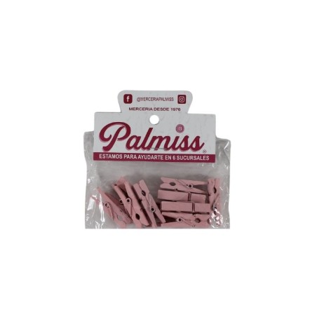 BROCHE DE MADERA 3.5CM ROSA
