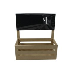 CAJA CON PIZARRA 15X30CM