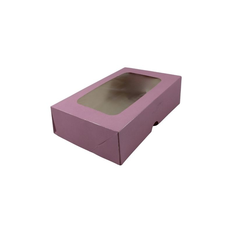 CAJA ROSA CON VENTANA