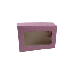 CAJA ROSA CON VENTANA
