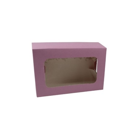 CAJA ROSA CON VENTANA