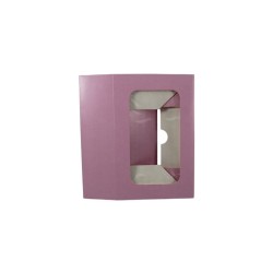 CAJA ROSA CON VENTANA