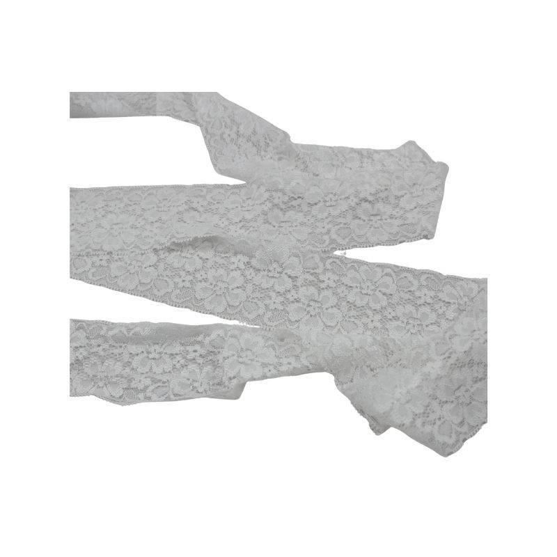 ENCAJE ELÁSTICO 6CM BLANCO