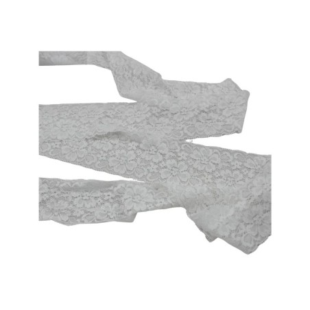 ENCAJE ELÁSTICO 6CM BLANCO