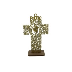 PADRE NUESTRO CRUZ 12 CON BASE