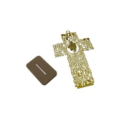 PADRE NUESTRO CRUZ 12 CON BASE