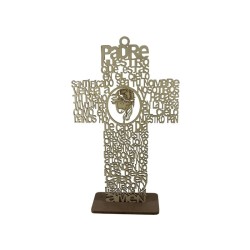 PADRE NUESTRO CRUZ  24 CON BASE
