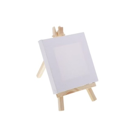 CABALLETE Y LIENZO 15X15CM