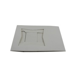 CAJA BLANCA CON VENTANA 8X8X2.5