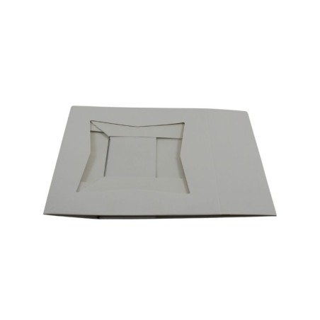 CAJA BLANCA CON VENTANA 8X8X2.5