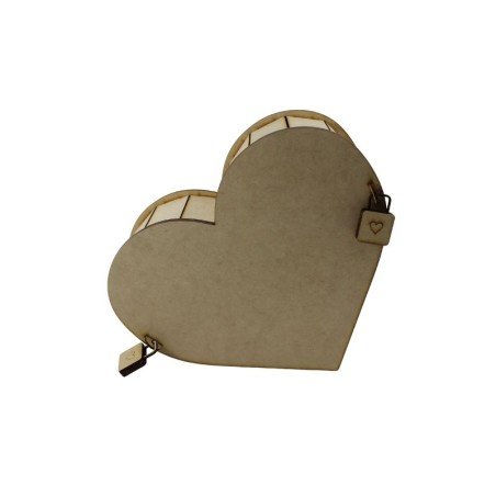 CAJA MDF CORAZÓN 30X26CM