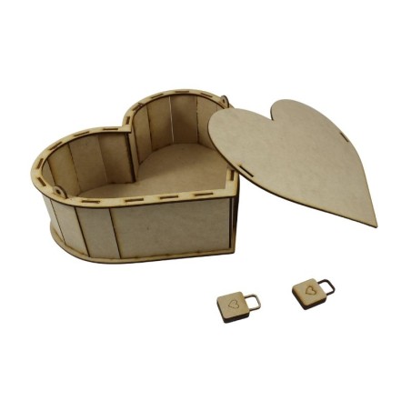 CAJA MDF CORAZÓN 30X26CM