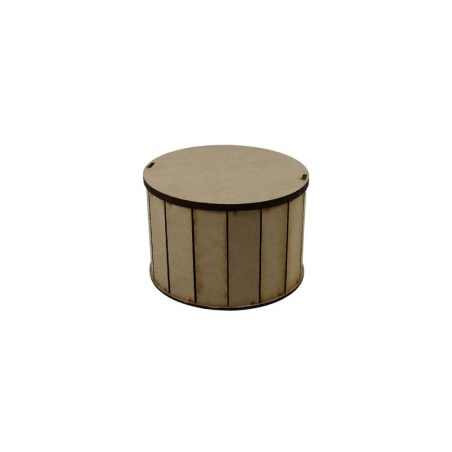CILINDRO MDF CON TAPA 15CM