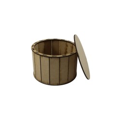 CILINDRO MDF CON TAPA 15CM