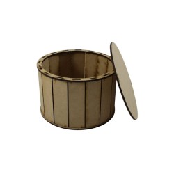 CILINDRO MDF CON TAPA 20CM